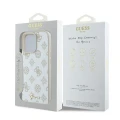 Etui Guess Peony Script Logo MagSafe na iPhone 16 Pro - białe