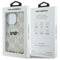 Etui Karl Lagerfeld IML Karl Head Electroplated na iPhone 16 Pro - czarne