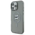 Etui Karl Lagerfeld IML Metal Choupette Head MagSafe na iPhone 16 Pro - czarne