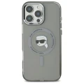 Etui Karl Lagerfeld IML Metal Karl Head MagSafe na iPhone 16 Pro - czarne