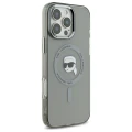 Etui Karl Lagerfeld IML Metal Karl Head MagSafe na iPhone 16 Pro - czarne