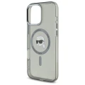 Etui Karl Lagerfeld IML Metal Karl Head MagSafe na iPhone 16 Pro - czarne