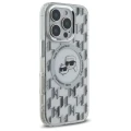 Etui Karl Lagerfeld IML Monogram Karl & Choupette Head MagSafe na iPhone 16 Pro - przezroczyste