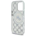 Etui Karl Lagerfeld IML Monogram Karl & Choupette Head MagSafe na iPhone 16 Pro - przezroczyste
