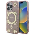 Etui Guess IML Peony On 4G Background MagSafe na iPhone 16 Pro - różowe