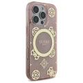Etui Guess IML Peony On 4G Background MagSafe na iPhone 16 Pro - różowe