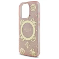 Etui Guess IML Peony On 4G Background MagSafe na iPhone 16 Pro - różowe