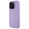 Etui Guess Saffiano MagSafe na iPhone 16 Pro - fioletowe