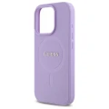 Etui Guess Saffiano MagSafe na iPhone 16 Pro - fioletowe