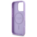Etui Guess Saffiano MagSafe na iPhone 16 Pro - fioletowe