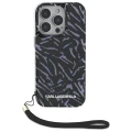 Etui Karl Lagerfeld Zebra With Cord na iPhone 16 Pro - fioletowe