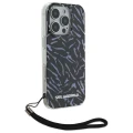Etui Karl Lagerfeld Zebra With Cord na iPhone 16 Pro - fioletowe