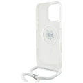 Etui Karl Lagerfeld IML Choupette Head & Cord Magsafe na iPhone 16 Pro - przezroczysty