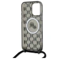 Etui Karl Lagerfeld IML Crossbody Monogram Karl & Choupette Head MagSafe na iPhone 16 Pro - czarne