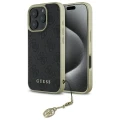 Etui Guess 4G Charms Collection na iPhone 16 Pro - czarne