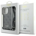 Etui Guess Crossbody Cord 4G Print na iPhone 16 Pro - brązowe