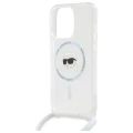 Etui Karl Lagerfeld Crossbody IML Karl Head Magsafe na iPhone 16 Pro - przezroczyste