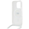 Etui Karl Lagerfeld Crossbody IML Karl Head Magsafe na iPhone 16 Pro - przezroczyste