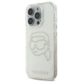Etui Karl Lagerfeld IML Rhinestones Karl Head na iPhone 16 Pro - przezroczyste