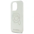 Etui Karl Lagerfeld IML Rhinestones Karl Head na iPhone 16 Pro - przezroczyste