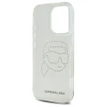 Etui Karl Lagerfeld IML Rhinestones Karl Head na iPhone 16 Pro - przezroczyste