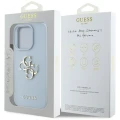 Etui Guess Grained Big 4G Logo Small Classic Logo na iPhone 16 Pro - niebieskie