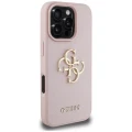 Etui Guess Grained Big 4G Logo Small Classic Logo na iPhone 16 Pro - różowe