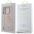Etui Guess Grained Big 4G Logo Small Classic Logo na iPhone 16 Pro - różowe