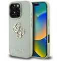 Etui Guess Grained Big 4G Logo Small Classic Logo na iPhone 16 Pro - zielone