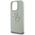 Etui Guess Grained Big 4G Logo Small Classic Logo na iPhone 16 Pro - zielone