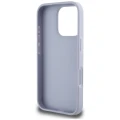 Etui Guess Hot Stamp 4G Pattern Triangle Metal Logo na iPhone 16 Pro - fioletowe