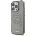 Etui Karl Lagerfeld IML Rhinestones Karl Head do iPhone 16 Pro czarny