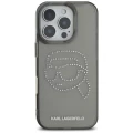 Etui Karl Lagerfeld IML Rhinestones Karl Head do iPhone 16 Pro czarny