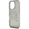Etui Karl Lagerfeld IML Rhinestones Karl Head do iPhone 16 Pro czarny