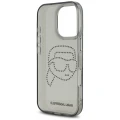 Etui Karl Lagerfeld IML Rhinestones Karl Head do iPhone 16 Pro czarny