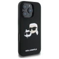 Etui Karl Lagerfeld Silicone nauble Heads Print MagSafe na iPhone 16 Pro - czarne