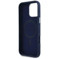 Etui Guess Denim Triangle Logo MagSafe na iPhone 16 Pro - niebieskie