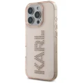 Etui Karl Lagerfeld IML Rhinestones Logo na iPhone 16 Pro - różowe
