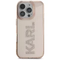 Etui Karl Lagerfeld IML Rhinestones Logo na iPhone 16 Pro - różowe