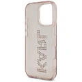 Etui Karl Lagerfeld IML Rhinestones Logo na iPhone 16 Pro - różowe