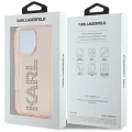 Etui Karl Lagerfeld IML Rhinestones Logo na iPhone 16 Pro - różowe
