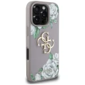 Etui Guess Grained Roses Big 4G logo na iPhone 16 Pro - fioletowe