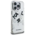 Etui Karl Lagerfeld IML Sketched Graphic na iPhone 16 Pro - przezroczyste