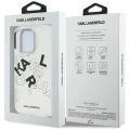 Etui Karl Lagerfeld IML Sketched Graphic na iPhone 16 Pro - przezroczyste