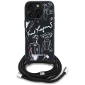 Etui Karl Lagerfeld Crossbody Grained Pattern & Logo do iPhone 16 Pro - czarne