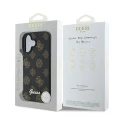 Etui Guess Peony Script MagSafe na iPhone 16 Plus - czarne