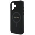 Etui Guess Saffiano Classic Logo MagSafe na iPhone 16 Plus - czarne