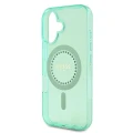 Etui Guess IML Rhinestones MagSafe na iPhone 16 Plus - zielone