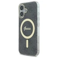 Etui Guess IML 4G MagSafe na iPhone 16 Plus - czarne