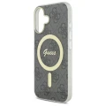 Etui Guess IML 4G MagSafe na iPhone 16 Plus - czarne